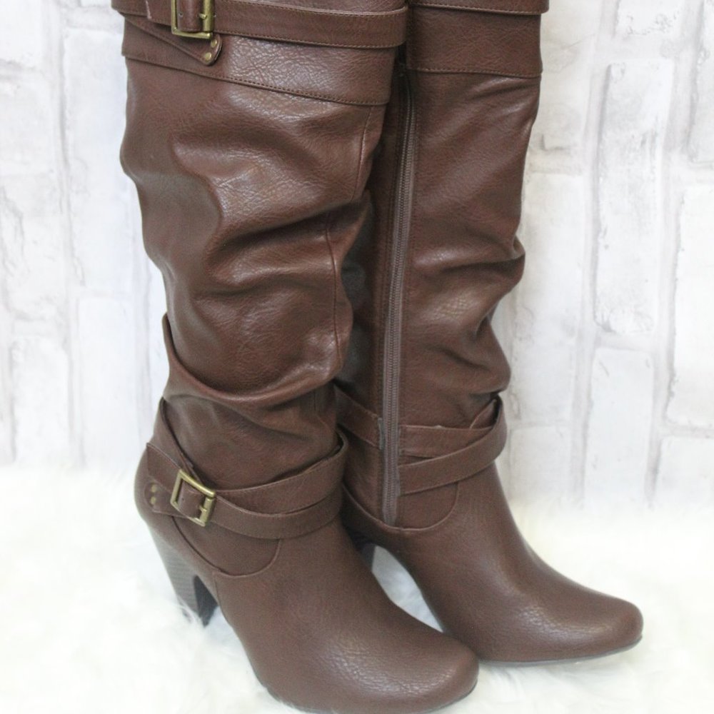 New Below the knee Brown Boots